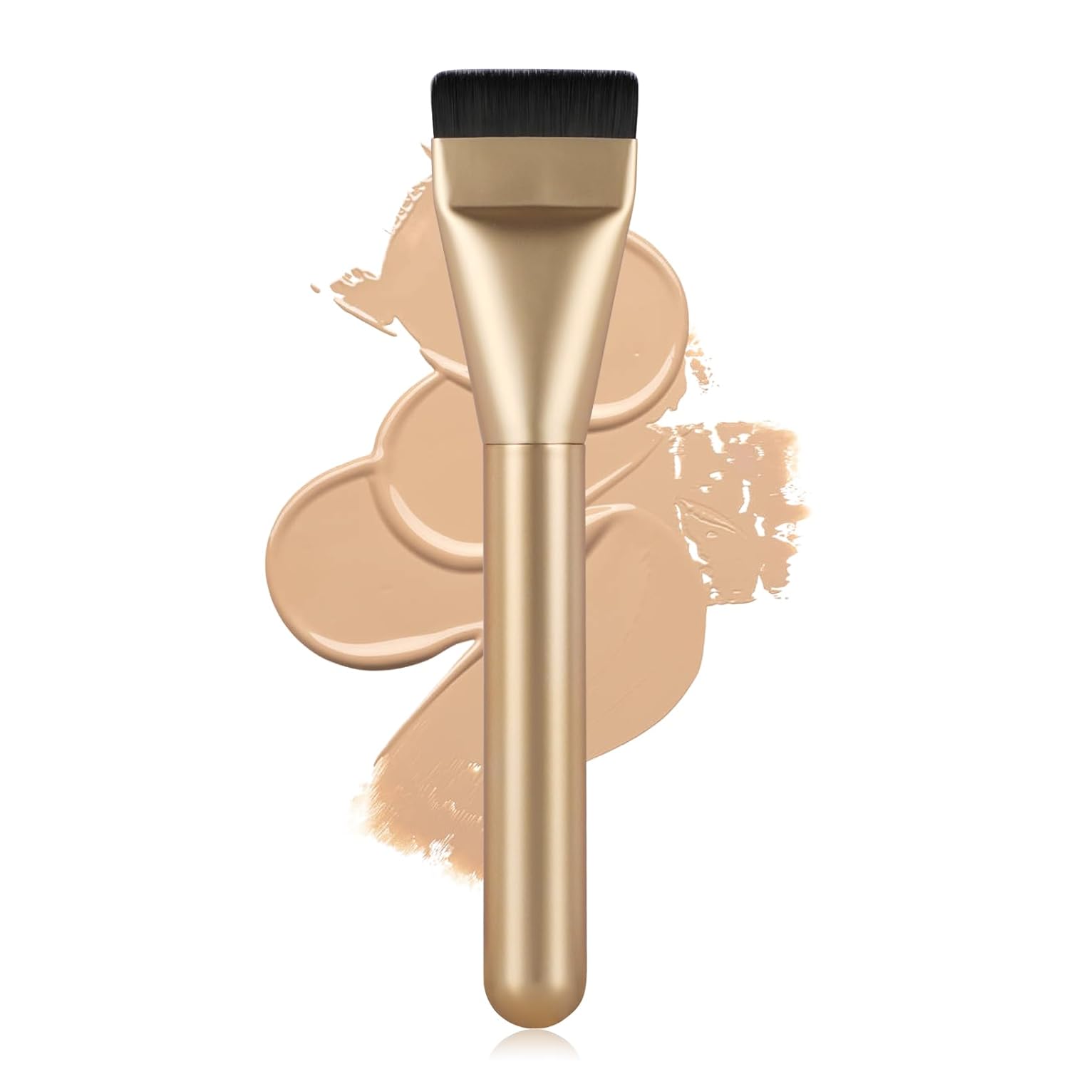 Flat Foundation Brush,Korean Makeup Brush Spatula Facial Brush for Liquid Foundation,Premium Face Makeup Brush for Blending Cream Quick Pick Grocers